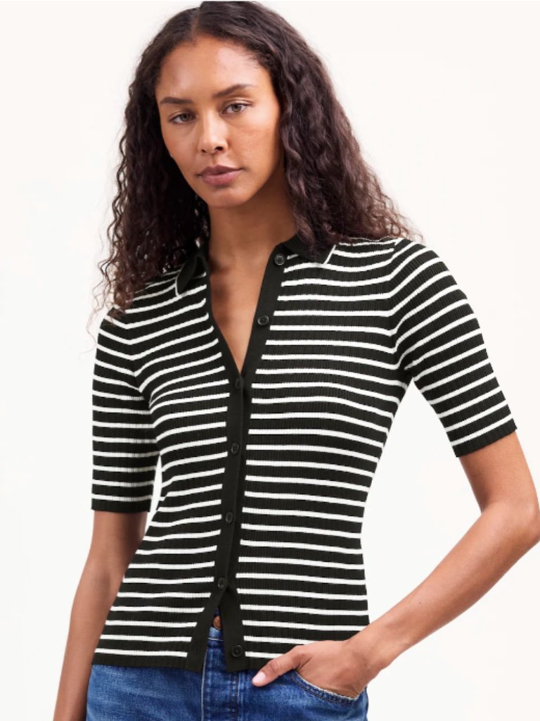 Madewell Signature Knit Sweater Polo Tee